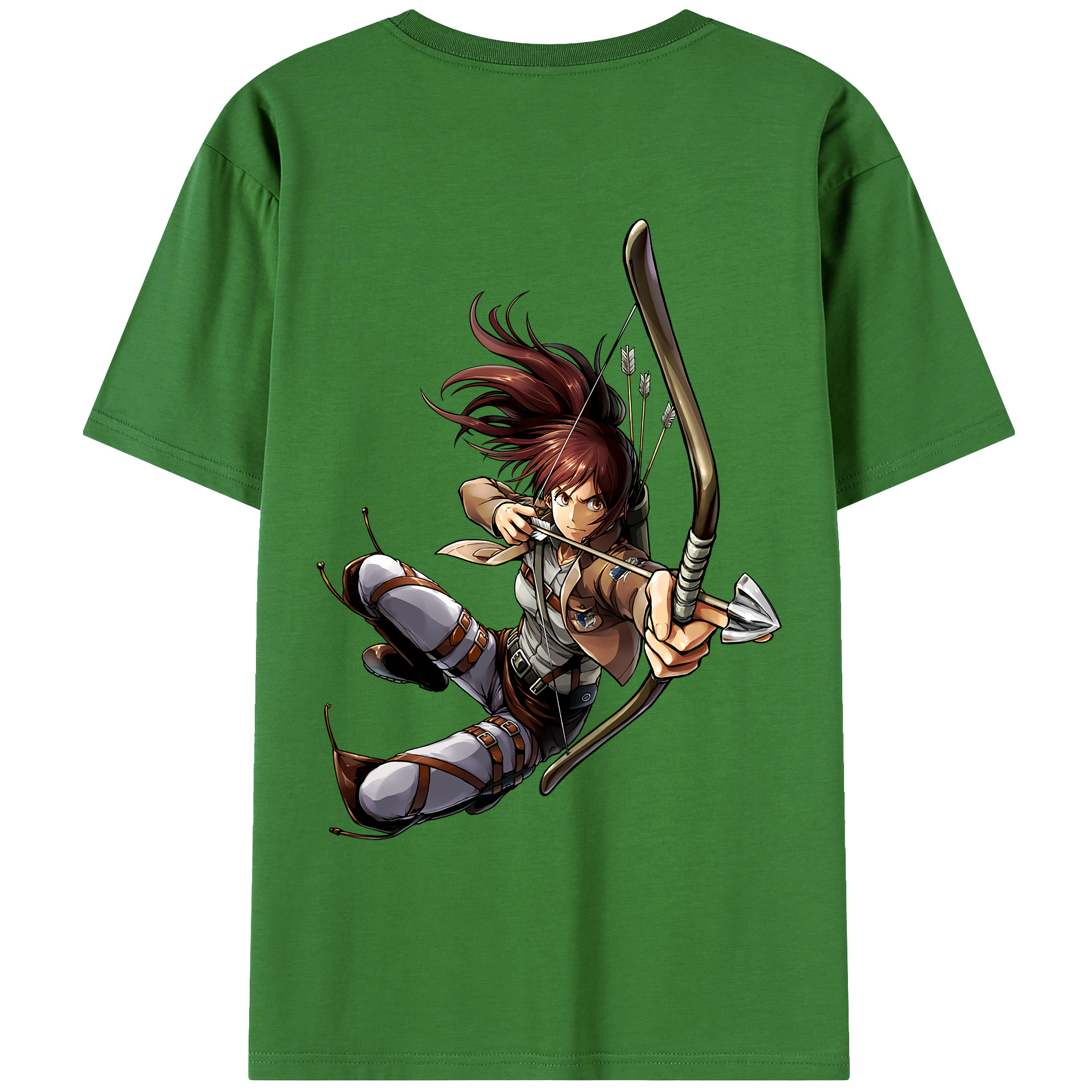 （画像用） 進撃の巨人 サシャ·ブラウス Attack on Titan Sasha Blaus レディース半袖Tシャツ(バックプリント)